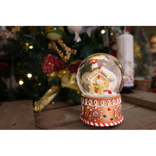Gingerbread House Snow Globe