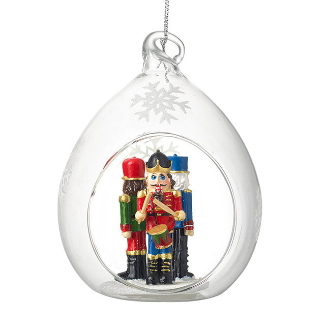 Heaven Sends Nutcracker Glass Bauble