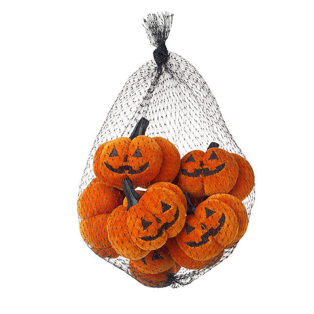 Heaven Sends Bag of Velvet Pumpkins, Set of 6