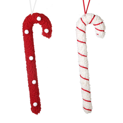 Heaven Sends Red and White Fluffy Candy Cane Stick (Assorted)