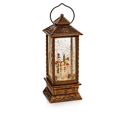 Oblong Lantern Water Spinner, Santa or Snowman