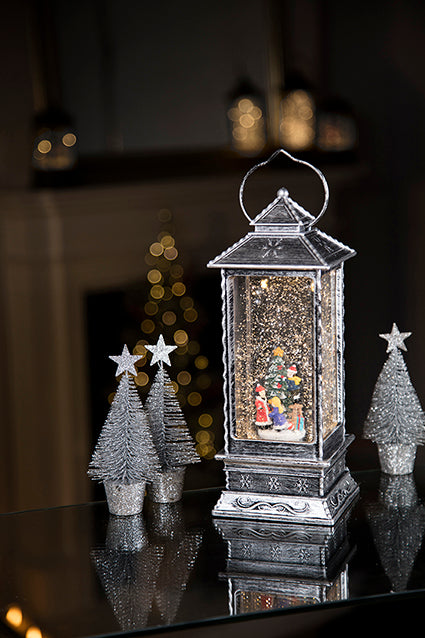 Oblong Lantern Water Spinner, Choir or Tree Scene
