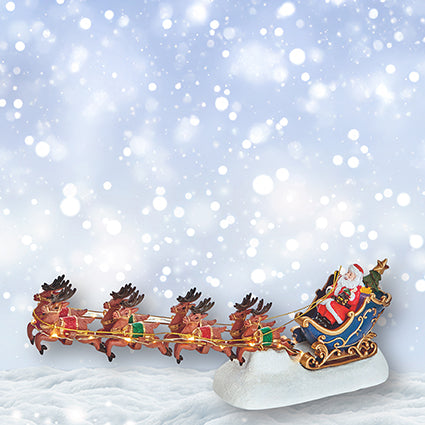 Premier Lit Santa Sleigh with Reindeer