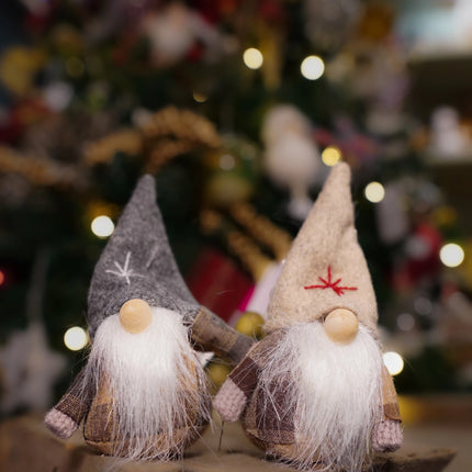 Mini Nordic Christmas Gonks - Scandi Shelf Ornaments