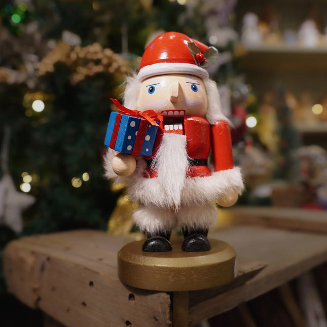 Wooden Nutcracker Stocking Holder