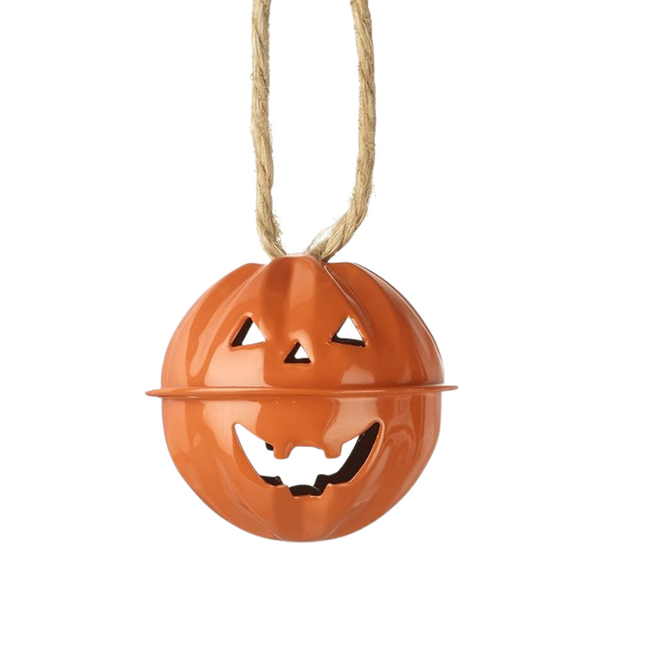 Heaven Sends Orange Halloween Metal Pumpkin Bell
