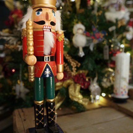 Red Hand-painted wooden Nutcracker