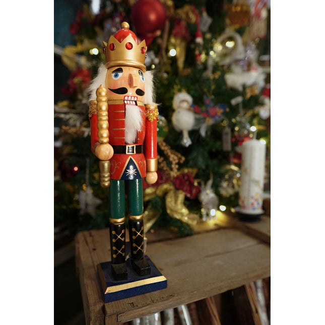 Red Hand-painted wooden Nutcracker