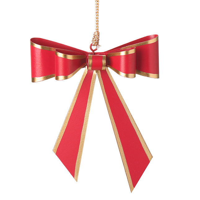 Heaven Sends Red & Gold Metal Bow Hanger