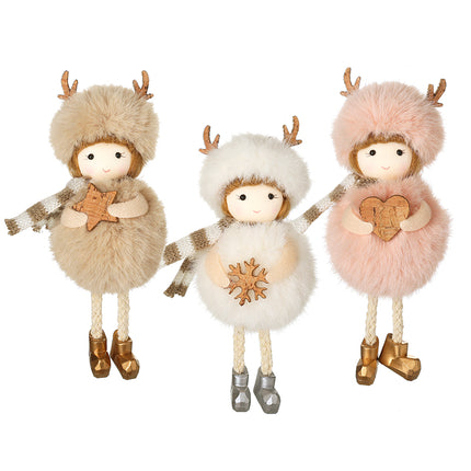 Heaven Sends Fluffy Pompom Figure Hanging Decoration