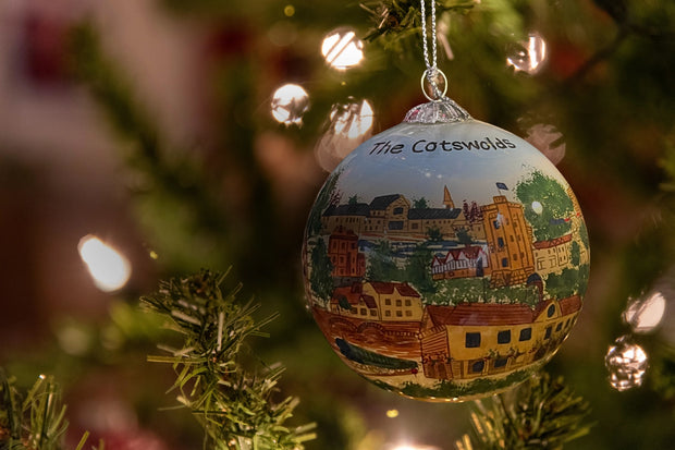 <h4>Hand Painted Glass Baubles</h4>