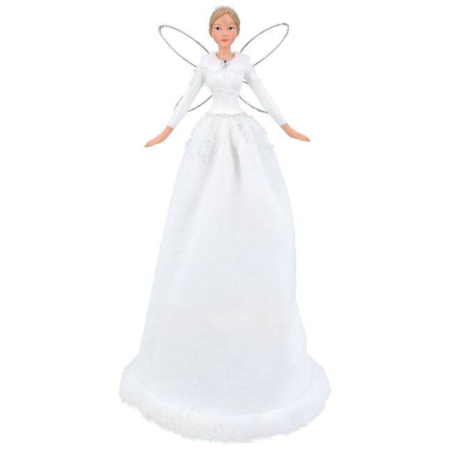 Tree Topper 28cm - Lux White Fairy image 0