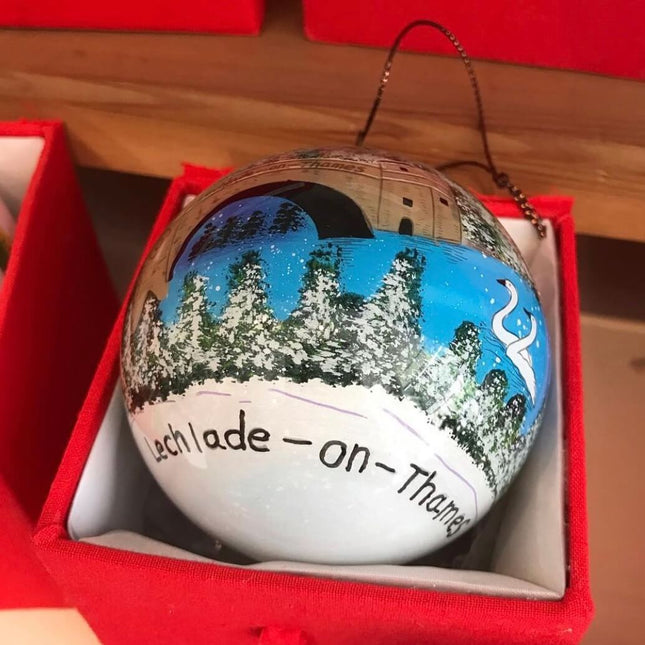 Hand Painted Glass Bauble - Cotswold Christmas Shop, Lechlade image 1