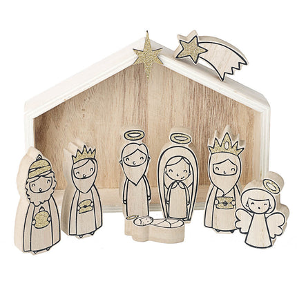 WOODEN NATIVITY image 0