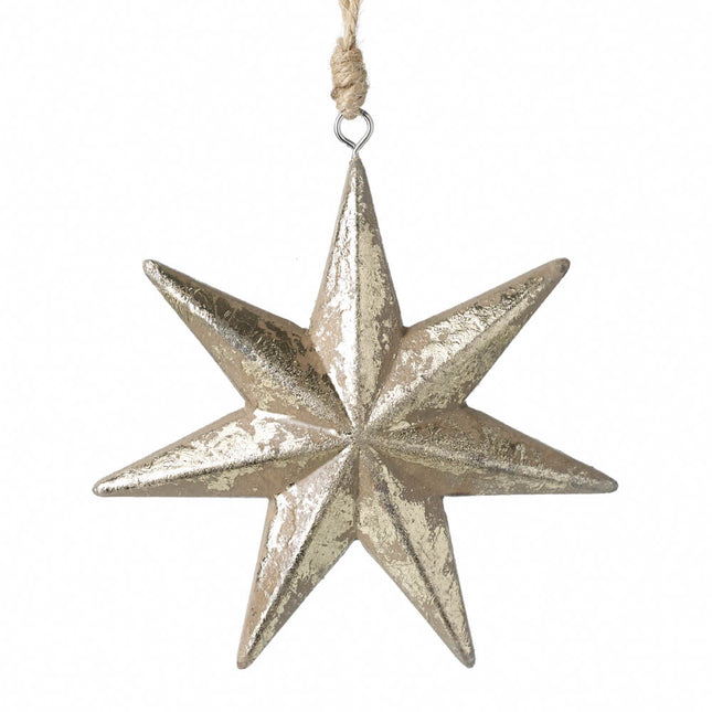 MOTTLED HANGING GOLD STAR image 0