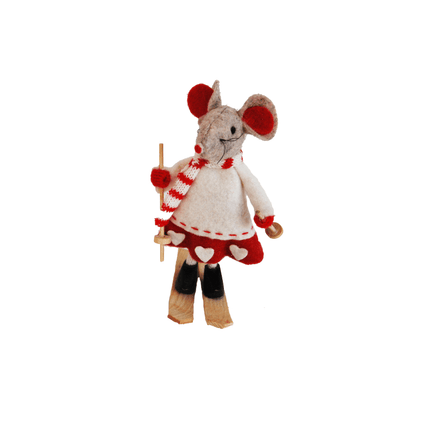 Mice on skis - Girl image