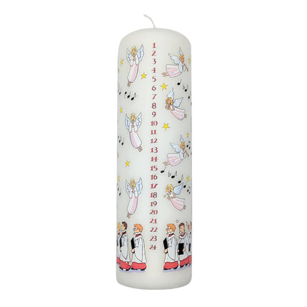 Angels & Choir Christmas Advent Large Pillar Candle