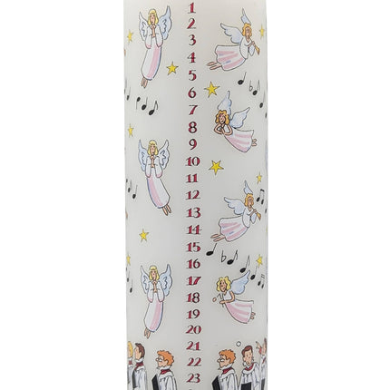 Angels & Choir Christmas Advent Large Pillar Candle