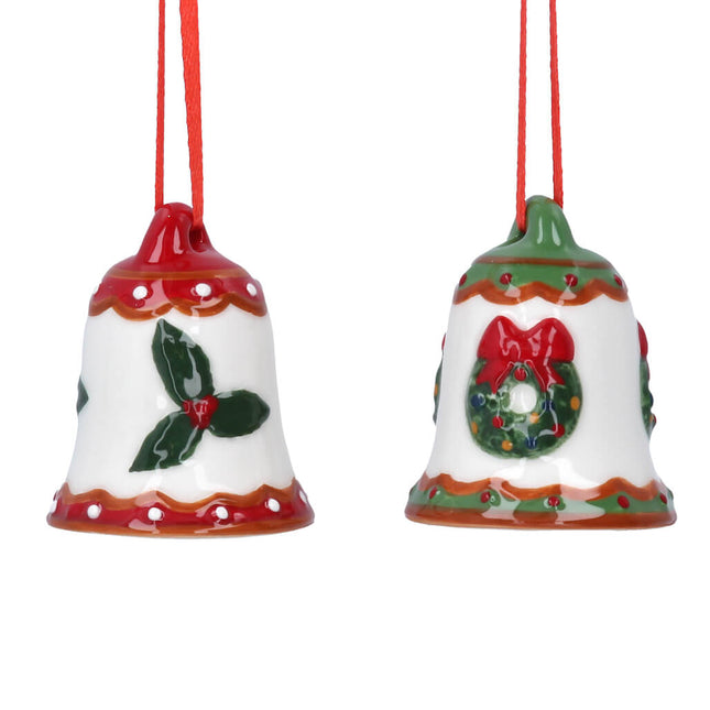 Ceramic Christmas Bell Decoration image 0