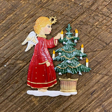 Pewter - Angel with tree (medium) image 0