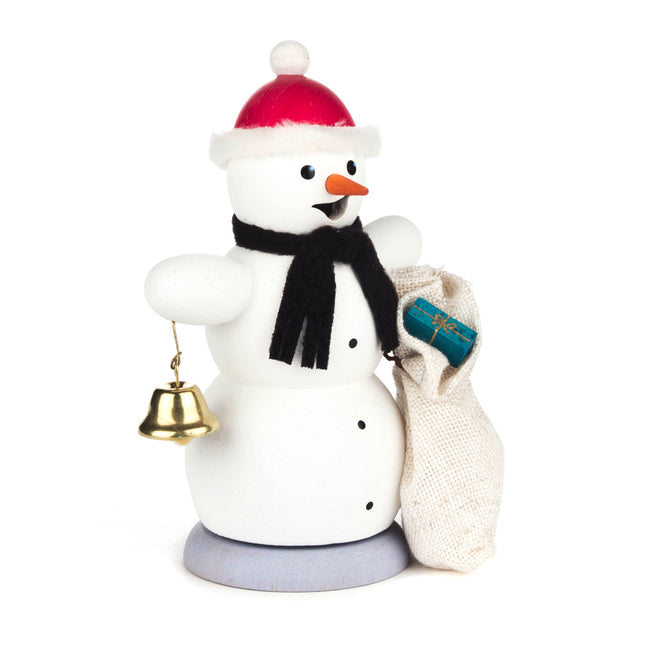 Snowman with bell &amp; sack Incense Burner image 0