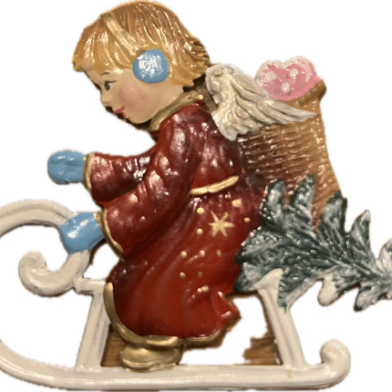 Angel riding sleigh image 0