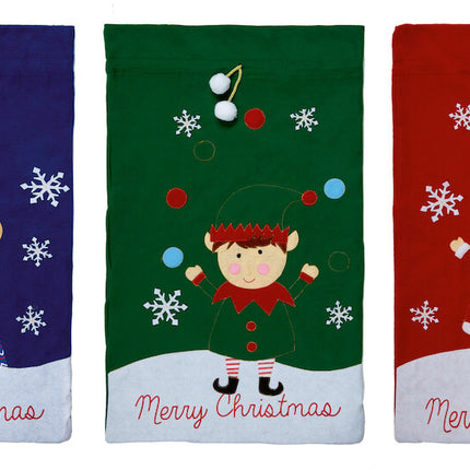 large santa reindeer elf sack image 0