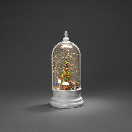 Water Lantern Dome with Christmas Market (White) image 0