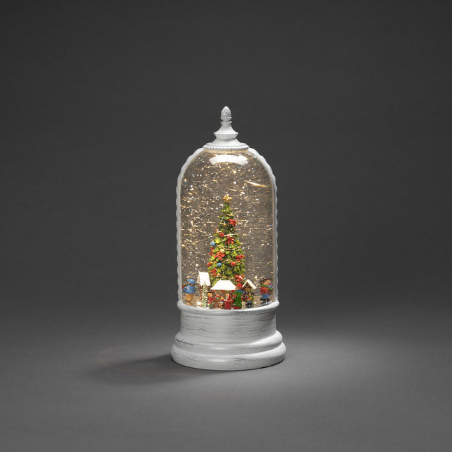 Water Lantern Dome with Christmas Market (White) image 0