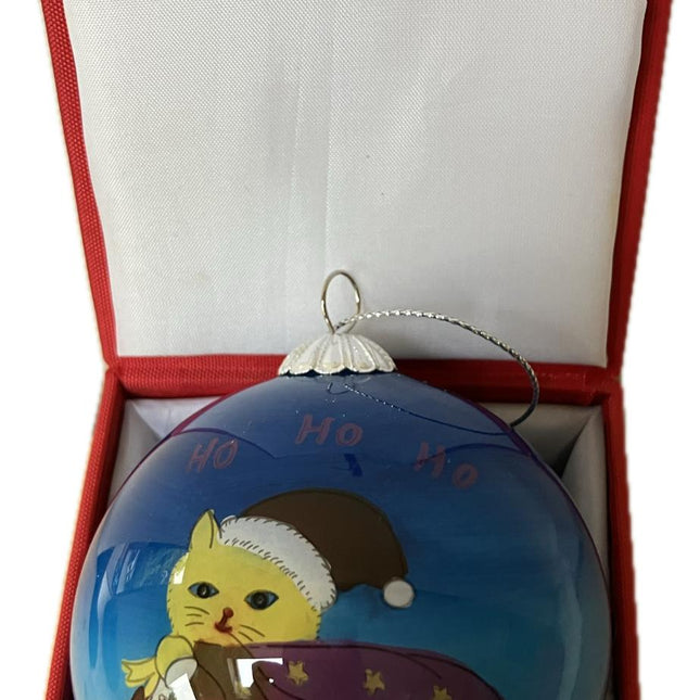 Hand Painted Glass Bauble - Cats!! image 1