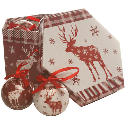 reindeer decoupage bauble image 0
