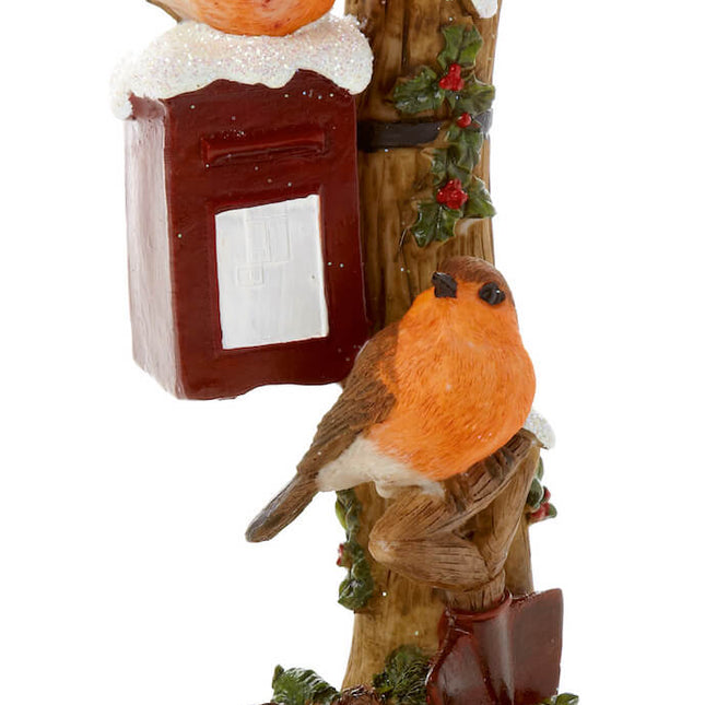 Premier 18cm Robins on Post Box Christmas Ornament