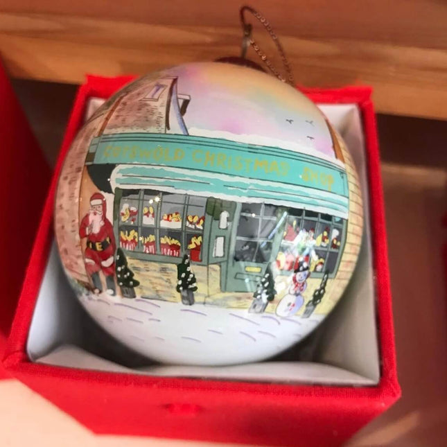 Hand Painted Glass Bauble - Cotswold Christmas Shop, Lechlade image 0