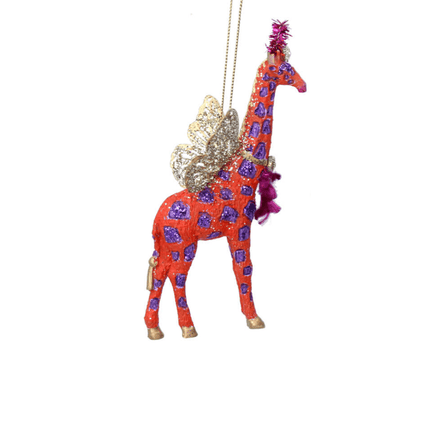 Fantasy Giraffe Decoration - Red image
