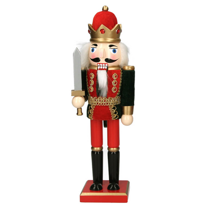 Wooden Nutcracker - Red With Sword image