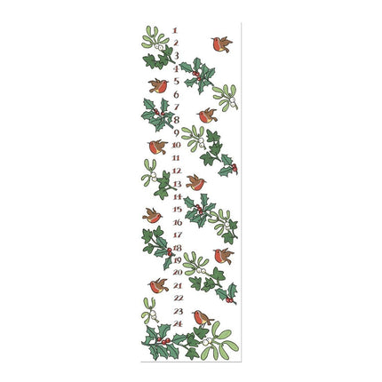 Holly and Ivy Advent Candle by Alison Gardiner, Dinner Candle