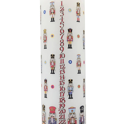 Large Nutcracker Advent Candle by Alison Gardiner, Pillar