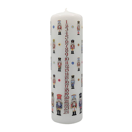 Large Nutcracker Advent Candle by Alison Gardiner, Pillar