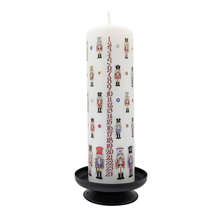 Large Nutcracker Advent Candle by Alison Gardiner, Pillar
