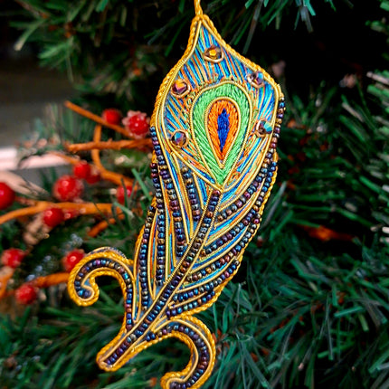 Peacock Feather Hanging Decoration