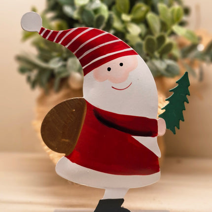 Metal Santa Figure