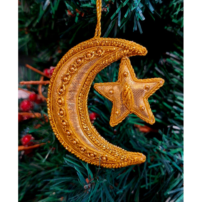 Moon and Star Hanging Decoration