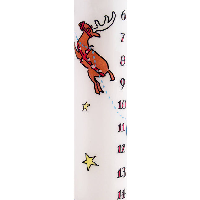Santa's Sleigh Advent Candle by Alison Gardiner, Dinner Candle