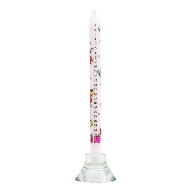 Santa's Sleigh Advent Candle by Alison Gardiner, Dinner Candle
