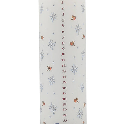 Snowmen Christmas Large Pillar Advent Candle