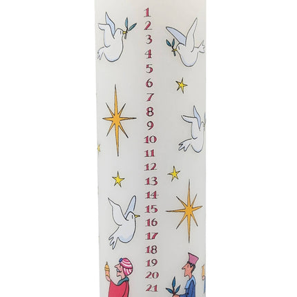 Wise Men Christmas Large Pillar Advent Candle