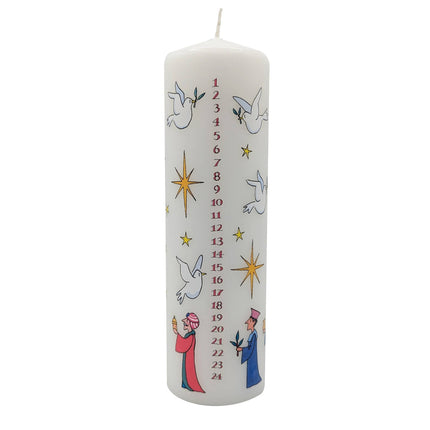 Wise Men Christmas Large Pillar Advent Candle