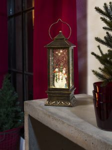 Light Up Christmas Lantern with Snowmen