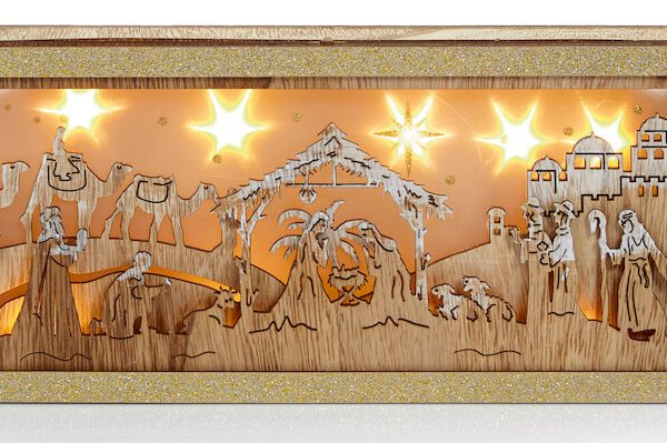 nativity wood scene